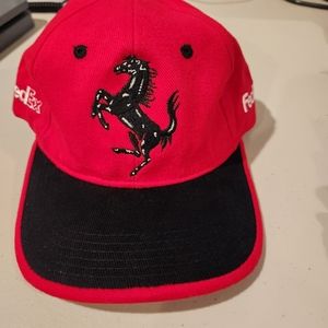 Red ferrari fed ex baseball cap